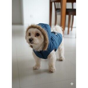 Spot On Dog Inc. Urban Parka with Removable Hood DOG Jackets Coats Teal Blue Med